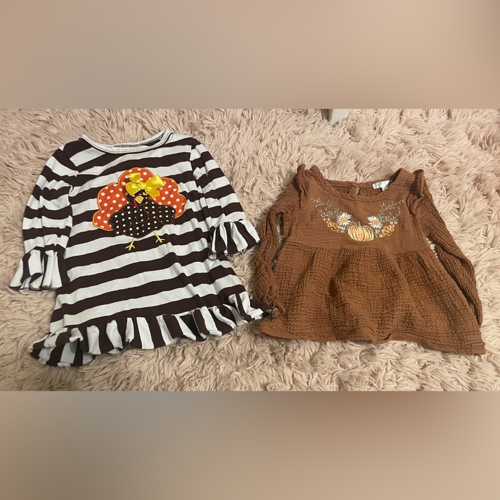 2T Thanksgiving/Fall Shirt Bundle